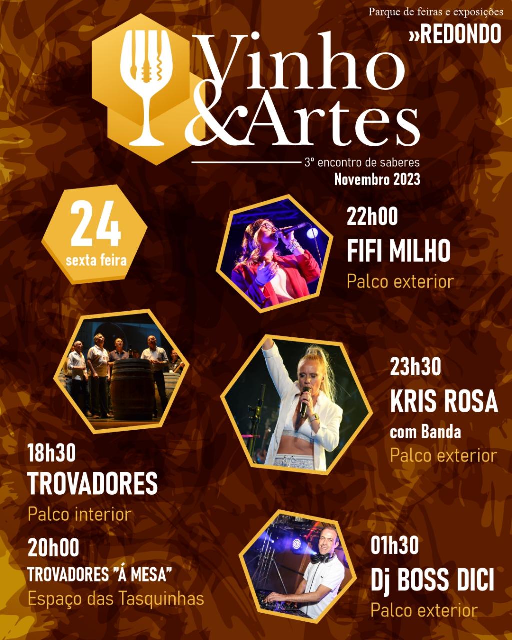 Cartaz Vinho & Artes 2023